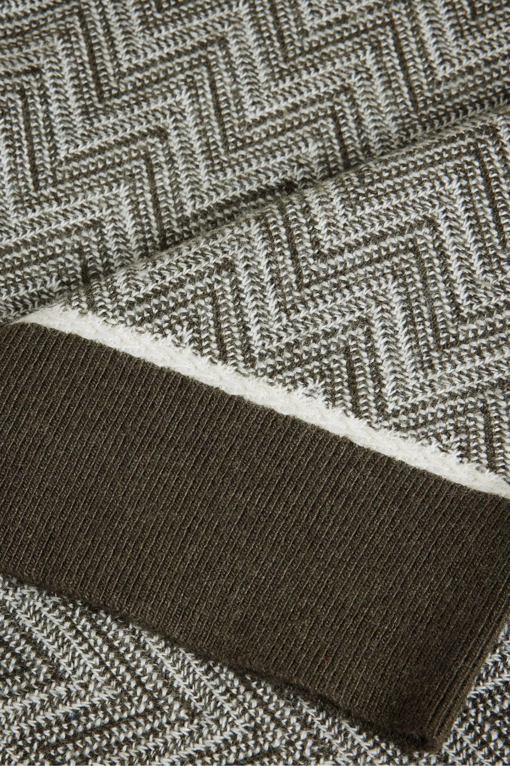 Ted Baker Green Waldun Short Sleeve Zig Zag Stitched Polo Shirt 7 Ted Baker Green Waldun Short Sleeve Zig Zag Stitched Polo Shirt - Image 5