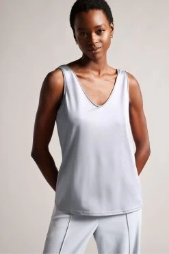 Ted Baker Grey Shavon V-Front Vest