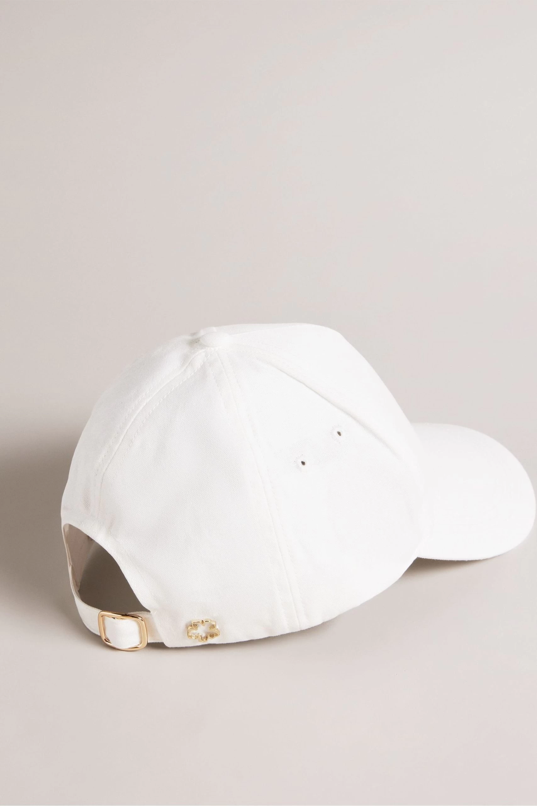 Ted Baker Cream Cathy Branded Canvas Cap 4 Ted Baker Cream Cathy Branded Canvas Cap - Image 2