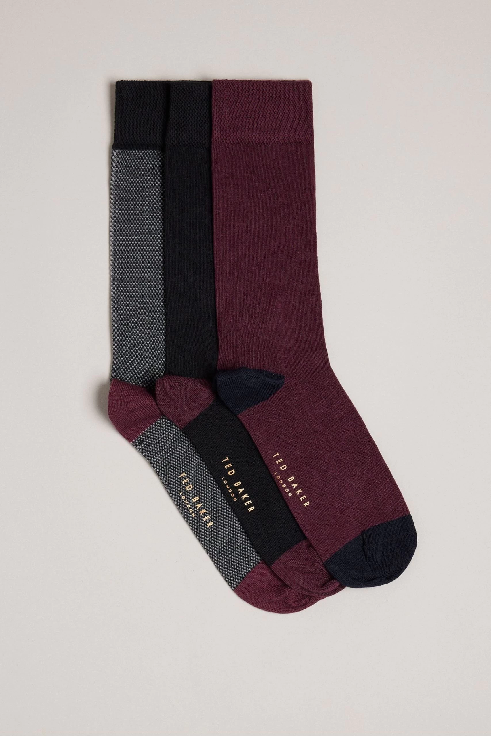 Ted Baker Prezzie Natural Socks 3 Pack 3 Ted Baker Prezzie Natural Socks 3 Pack