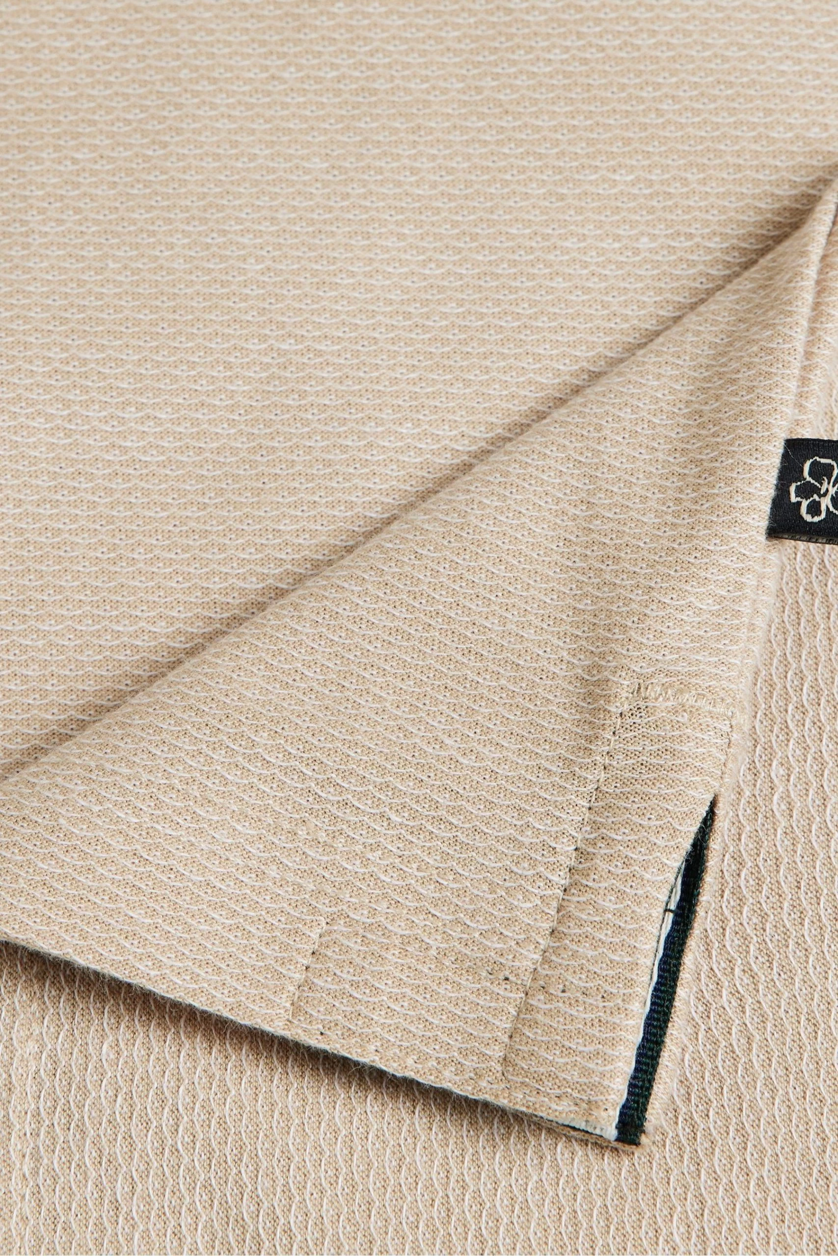 Ted Baker Bowker Brown Short Sleeve Regular Fit Textured T-Shirt 7 Ted Baker Bowker Brown Short Sleeve Regular Fit Textured T-Shirt - Image 5