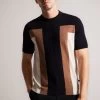 Ted Baker Blue Navia Short Sleeved Knitted T-Shirt 2 Ted Baker Blue Navia Short Sleeved Knitted T-Shirt -Ted Baker Shop 512276s