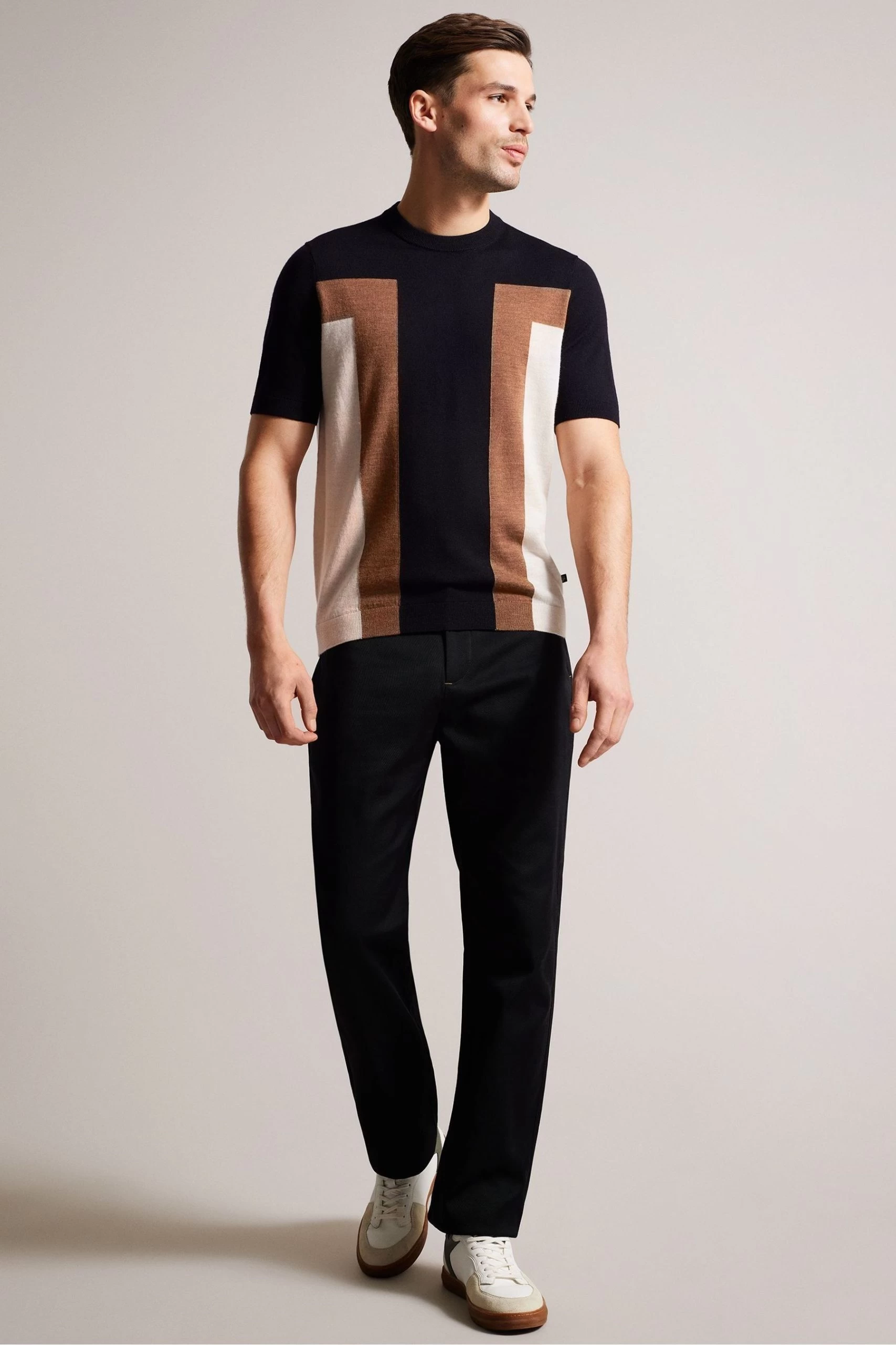 Ted Baker Blue Navia Short Sleeved Knitted T-Shirt 5 Ted Baker Blue Navia Short Sleeved Knitted T-Shirt - Image 3