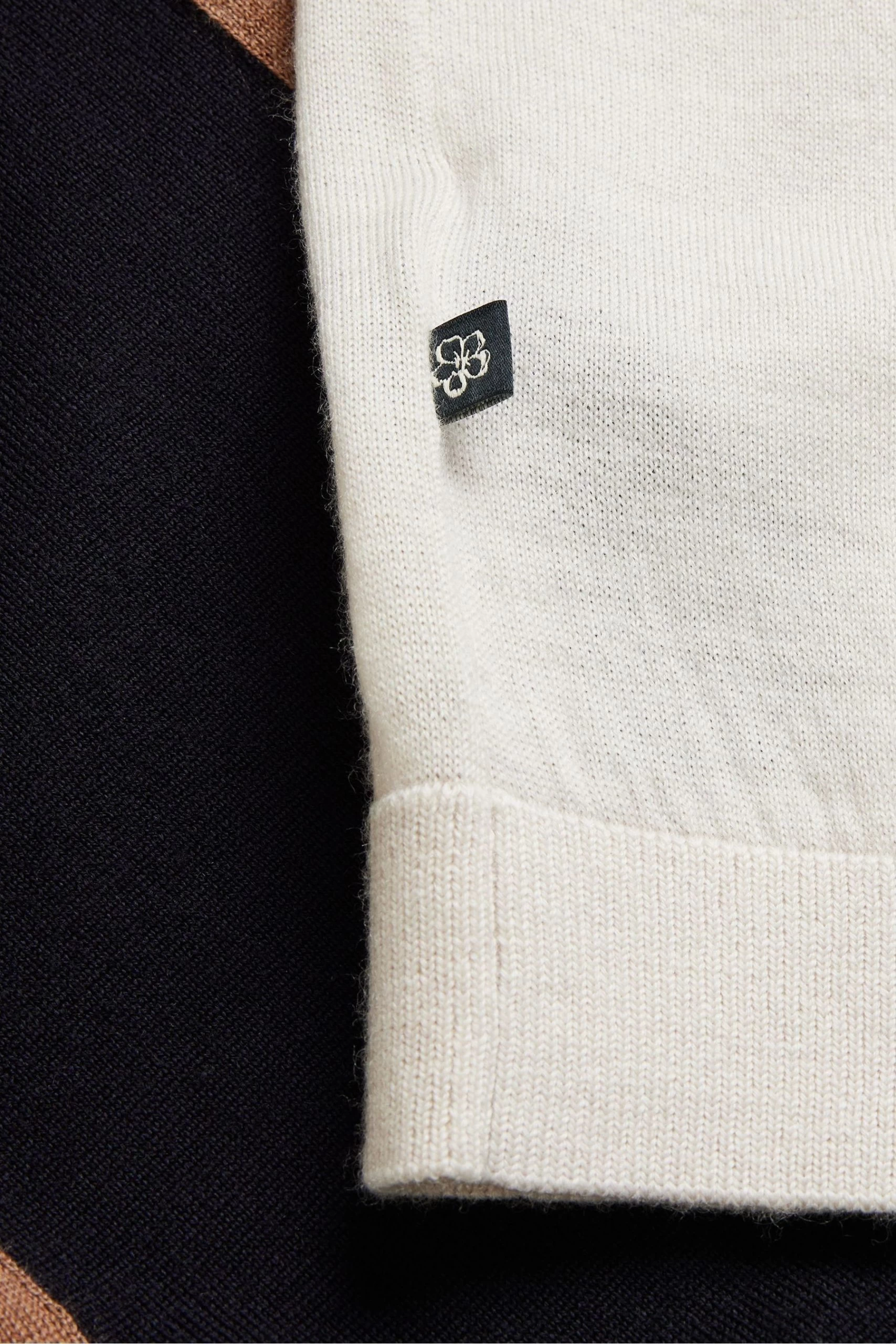 Ted Baker Blue Navia Short Sleeved Knitted T-Shirt 7 Ted Baker Blue Navia Short Sleeved Knitted T-Shirt - Image 5