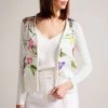 Ted Baker Chantri White Woven Front Printed Cardigan 1 Ted Baker Chantri White Woven Front Printed Cardigan -Ted Baker Shop 522007s