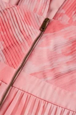 Ted Baker Pink Mirelia Coral Cross Front Pleated Midi Dress 15 Ted Baker Pink Mirelia Coral Cross Front Pleated Midi Dress -Ted Baker Shop 529124s7