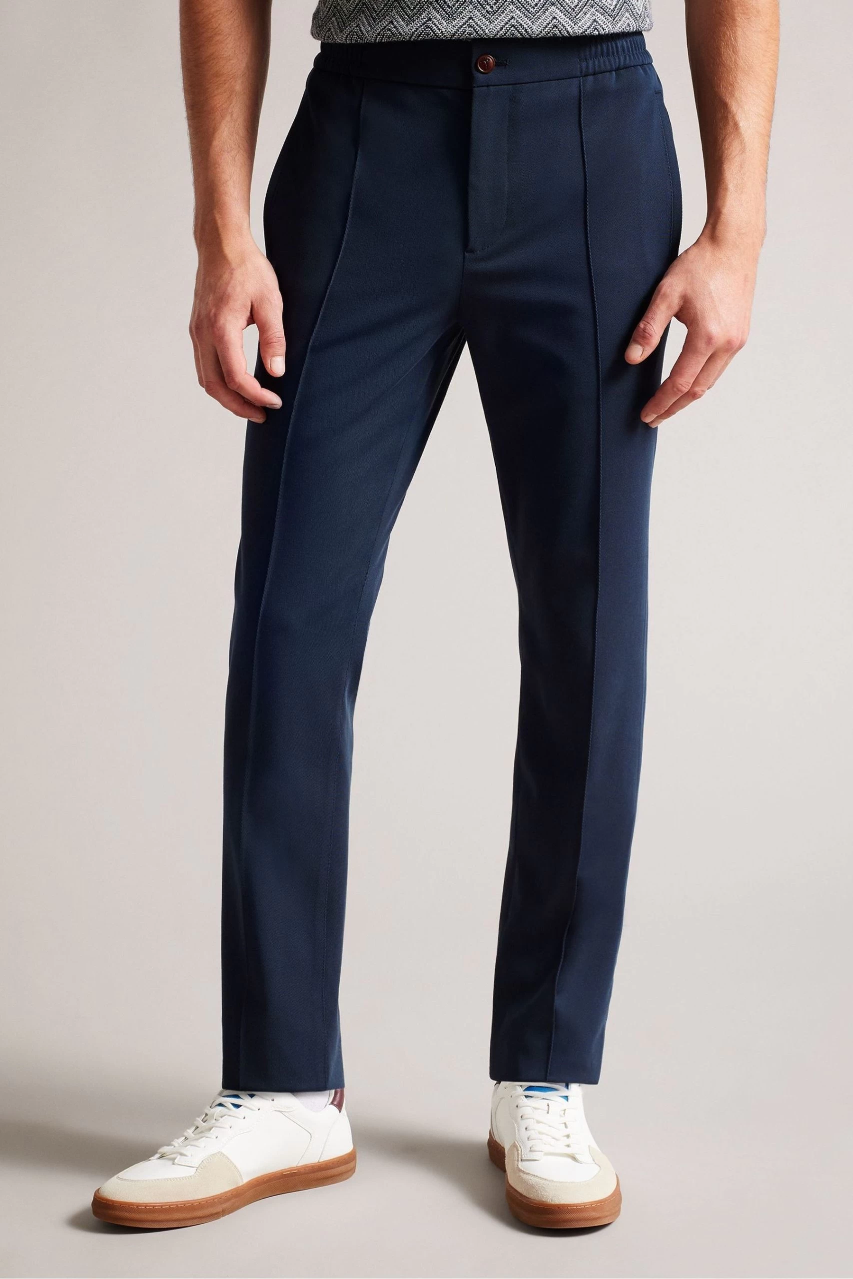 Ted Baker Blue Rodny Irvine Slim Fit Trousers 3 Ted Baker Blue Rodny Irvine Slim Fit Trousers