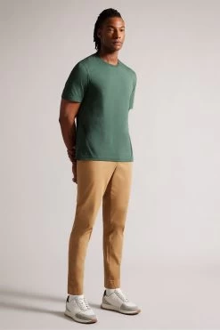 Ted Baker Green Tywinn Mid Short Sleeved Regular Plain T-Shirt 9 Ted Baker Green Tywinn Mid Short Sleeved Regular Plain T-Shirt -Ted Baker Shop 541053s3