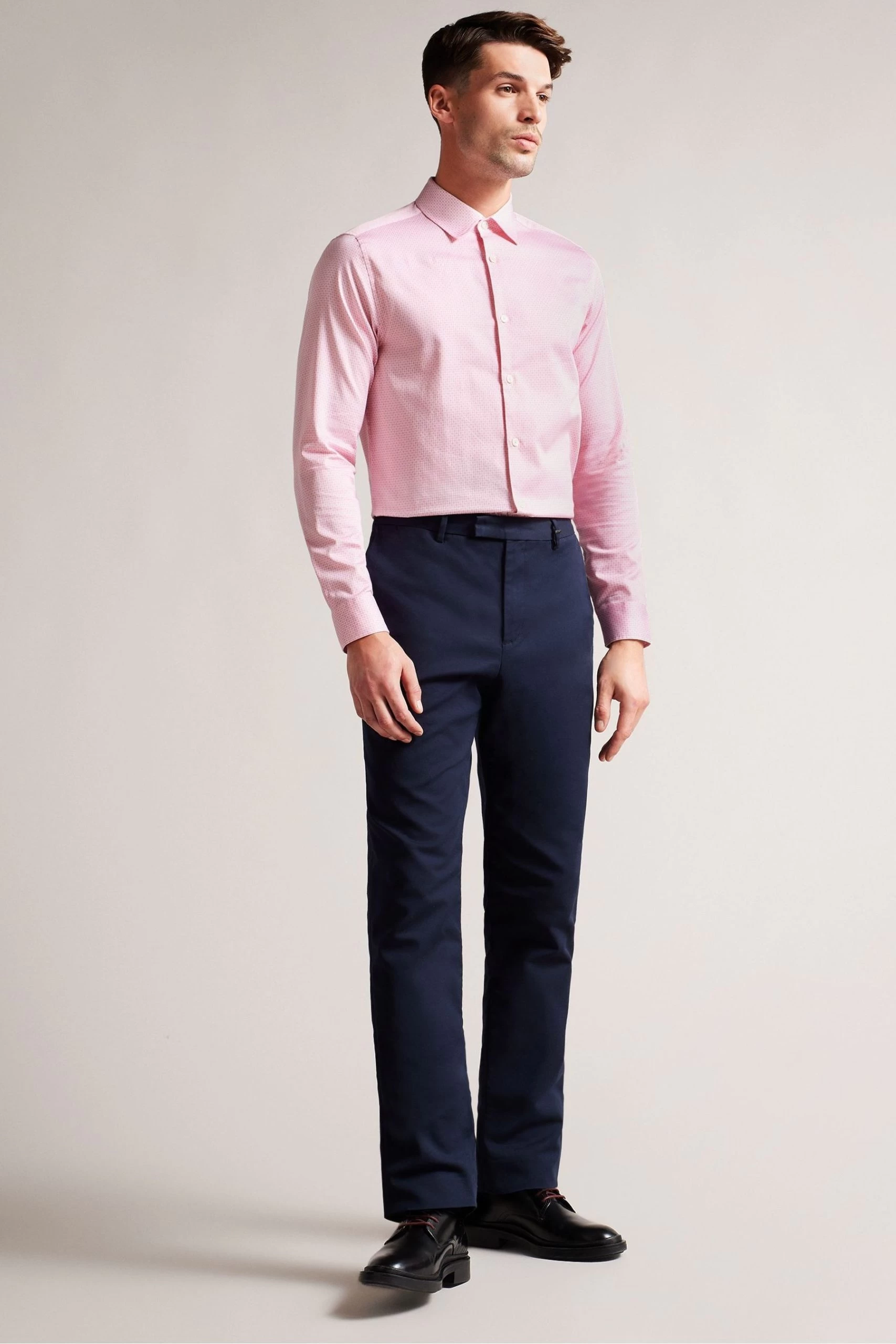 Ted Baker Mini Pink Willet Pl Long Sleeves Geo Shirt 5 Ted Baker Mini Pink Willet Pl Long Sleeves Geo Shirt - Image 3