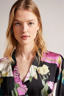 Ted Baker Wenddi Black Floral Printed Kimono -Ted Baker Shop 564346s3