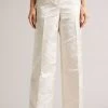 Ted Baker Natural Majiat Wide Leg Jacquard Trousers -Ted Baker Shop 566209s