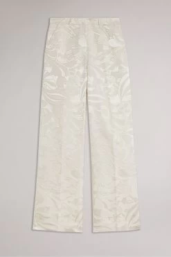 Ted Baker Natural Majiat Wide Leg Jacquard Trousers 7 Ted Baker Natural Majiat Wide Leg Jacquard Trousers -Ted Baker Shop 566209s2