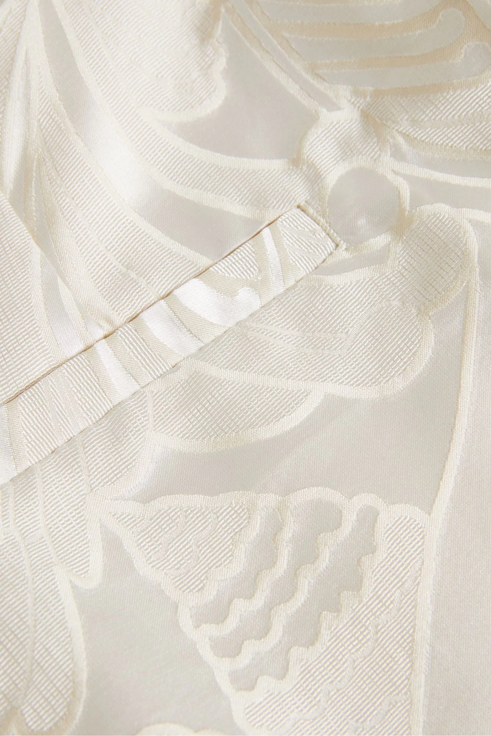 Ted Baker Natural Majiat Wide Leg Jacquard Trousers 5 Ted Baker Natural Majiat Wide Leg Jacquard Trousers - Image 3