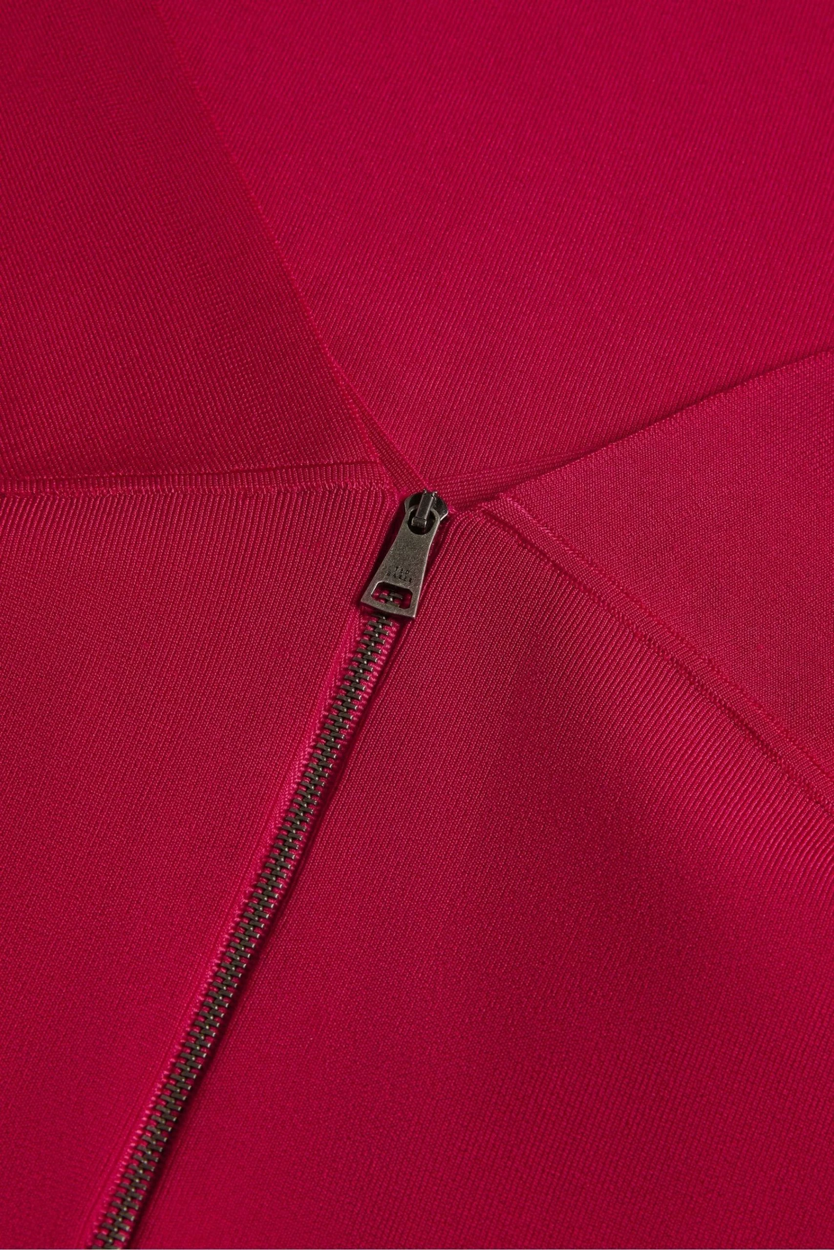 Ted Baker Pink Mikella Bodycon Knit Dress With Seam Detail 4 Ted Baker Pink Mikella Bodycon Knit Dress With Seam Detail - Image 2