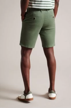 Ted Baker Green Ashfrd Olive Chino Shorts -Ted Baker Shop 582524s2