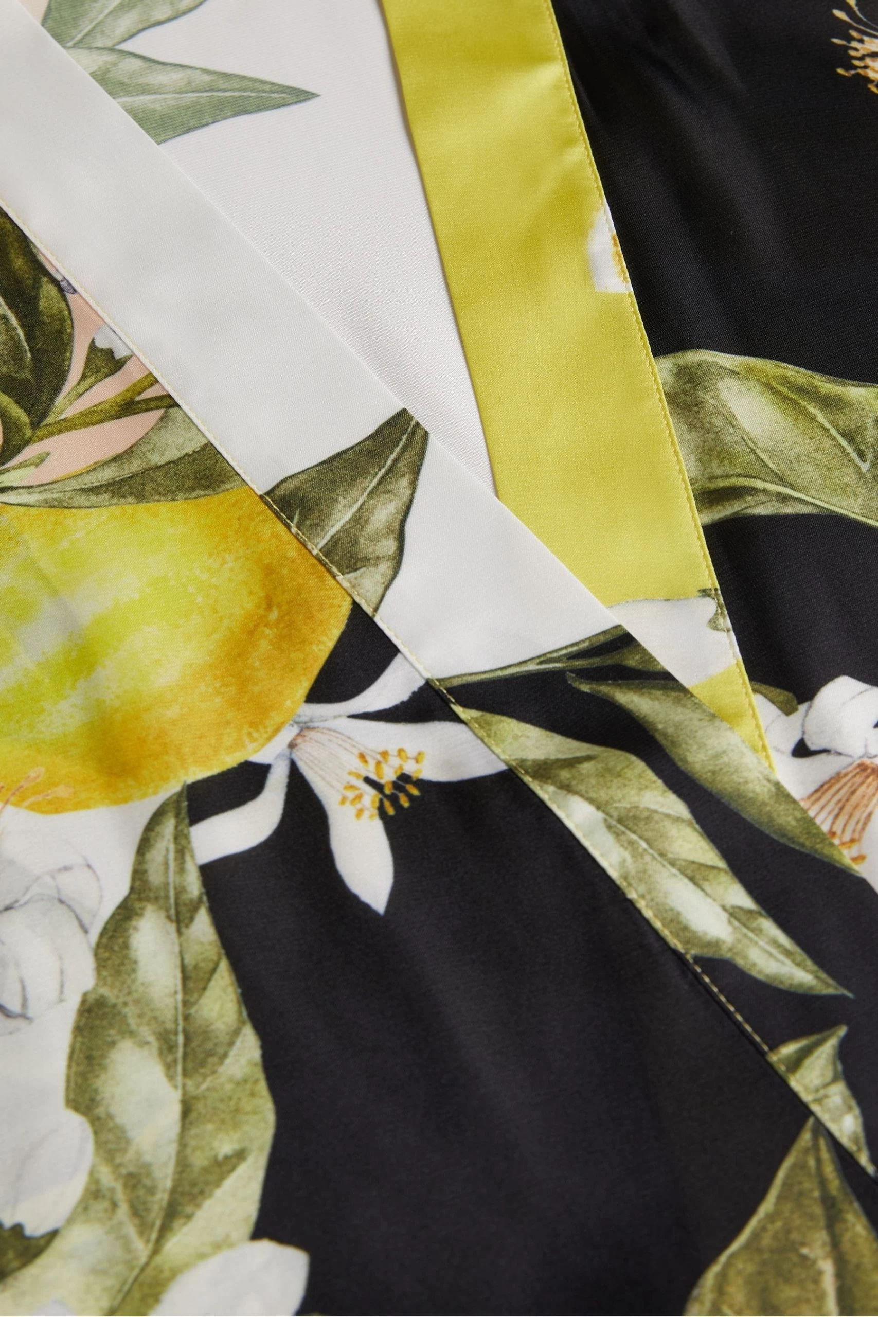 Ted Baker Denissy Black Floral Printed Kimono 7 Ted Baker Denissy Black Floral Printed Kimono - Image 5