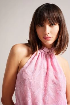 Ted Baker Purple Ivieey Drawstring Waist Halterneck Top 10 Ted Baker Purple Ivieey Drawstring Waist Halterneck Top -Ted Baker Shop 589225s4