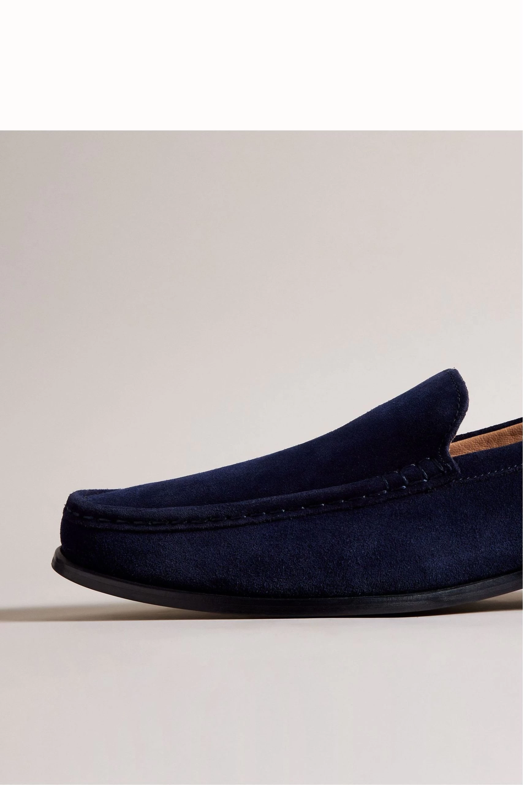 Ted Baker Blue Labis Suede Formal Penny Loafers 5 Ted Baker Blue Labis Suede Formal Penny Loafers - Image 3