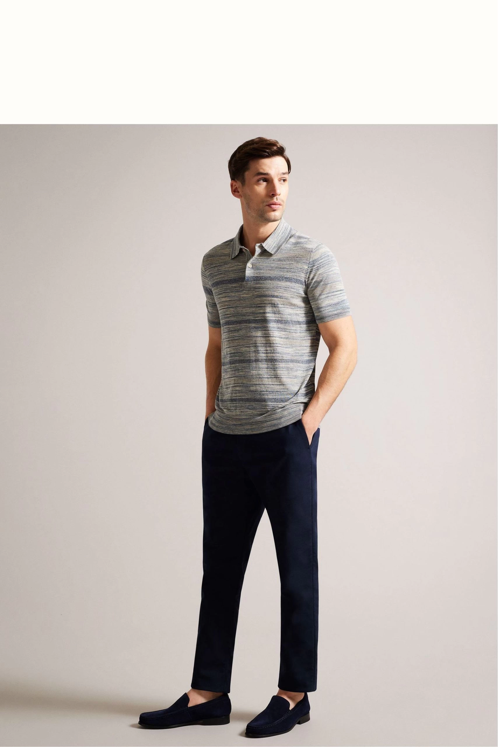 Ted Baker Blue Labis Suede Formal Penny Loafers 7 Ted Baker Blue Labis Suede Formal Penny Loafers - Image 5