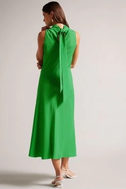 Ted Baker GreenEleanar Cowl Neck Sleeveless Midi Slip Dress 8 Ted Baker GreenEleanar Cowl Neck Sleeveless Midi Slip Dress -Ted Baker Shop 593799s2