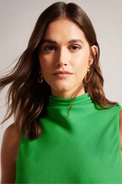 Ted Baker GreenEleanar Cowl Neck Sleeveless Midi Slip Dress 9 Ted Baker GreenEleanar Cowl Neck Sleeveless Midi Slip Dress -Ted Baker Shop 593799s3