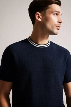 Ted Baker Navy Blue Hanam Short Sleeved Regular T-Stitched T-Shirt 10 Ted Baker Navy Blue Hanam Short Sleeved Regular T-Stitched T-Shirt -Ted Baker Shop 645340s4