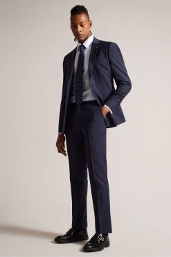 Ted Baker Blue Wragby Long Sleeved Tonal Magnolia Jacquard Shirt 8 Ted Baker Blue Wragby Long Sleeved Tonal Magnolia Jacquard Shirt -Ted Baker Shop 650934s3