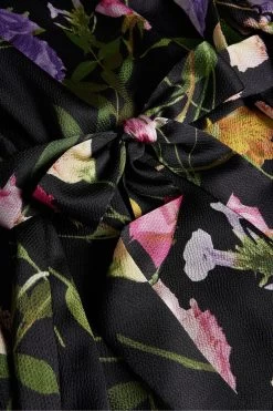 Ted Baker Arianya Blouson Sleeve Black Midi Dress -Ted Baker Shop 675476s7