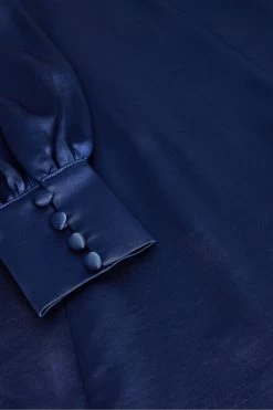 Ted Baker Blue Daniia Waisted Midi Dress With Blouson Sleeve 11 Ted Baker Blue Daniia Waisted Midi Dress With Blouson Sleeve -Ted Baker Shop 677 069s5