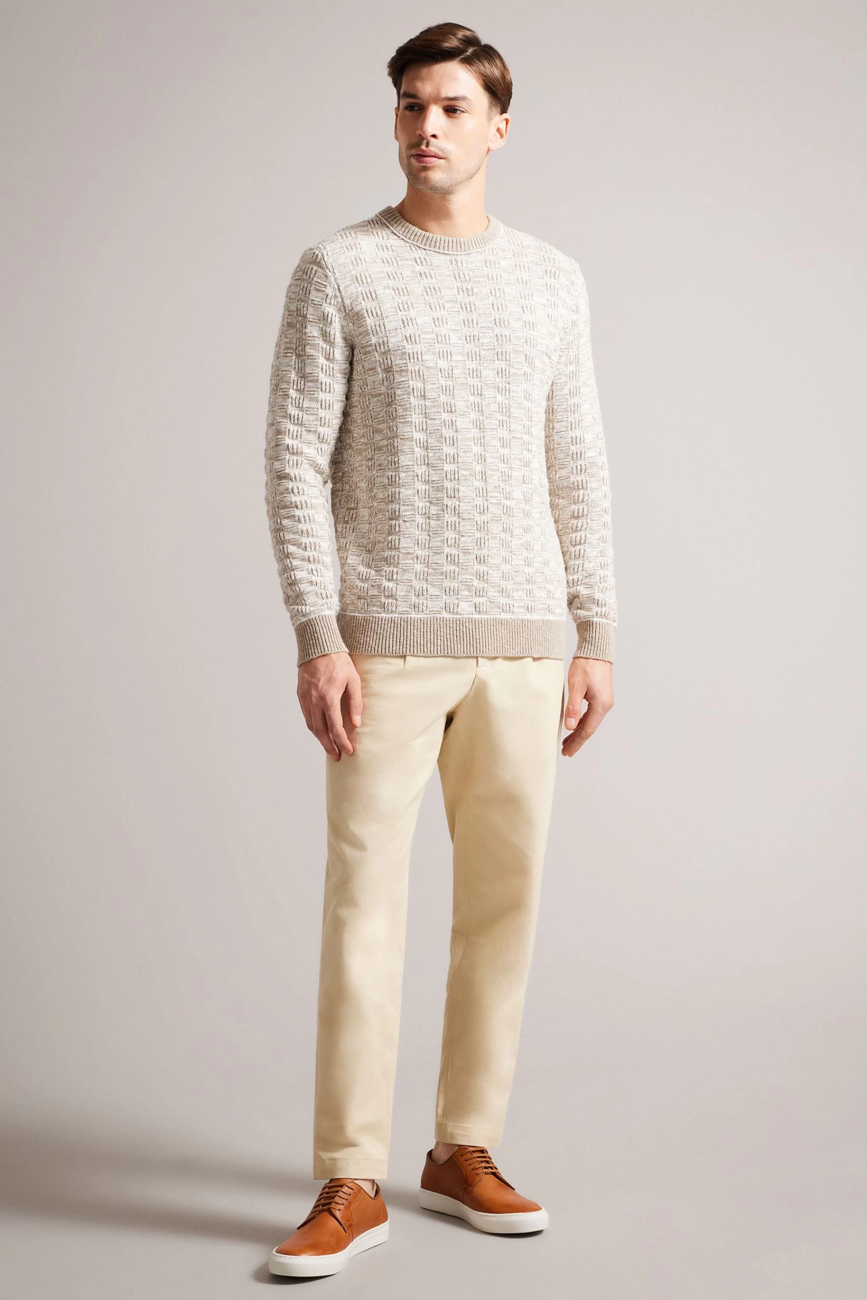 Ted Baker Natural Kantenb Tan Leather Derby Hybrid Shoes 6 Ted Baker Natural Kantenb Tan Leather Derby Hybrid Shoes - Image 4