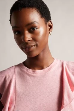 Ted Baker Pink Kathley Frill Linen Vest 11 Ted Baker Pink Kathley Frill Linen Vest -Ted Baker Shop 701840s3