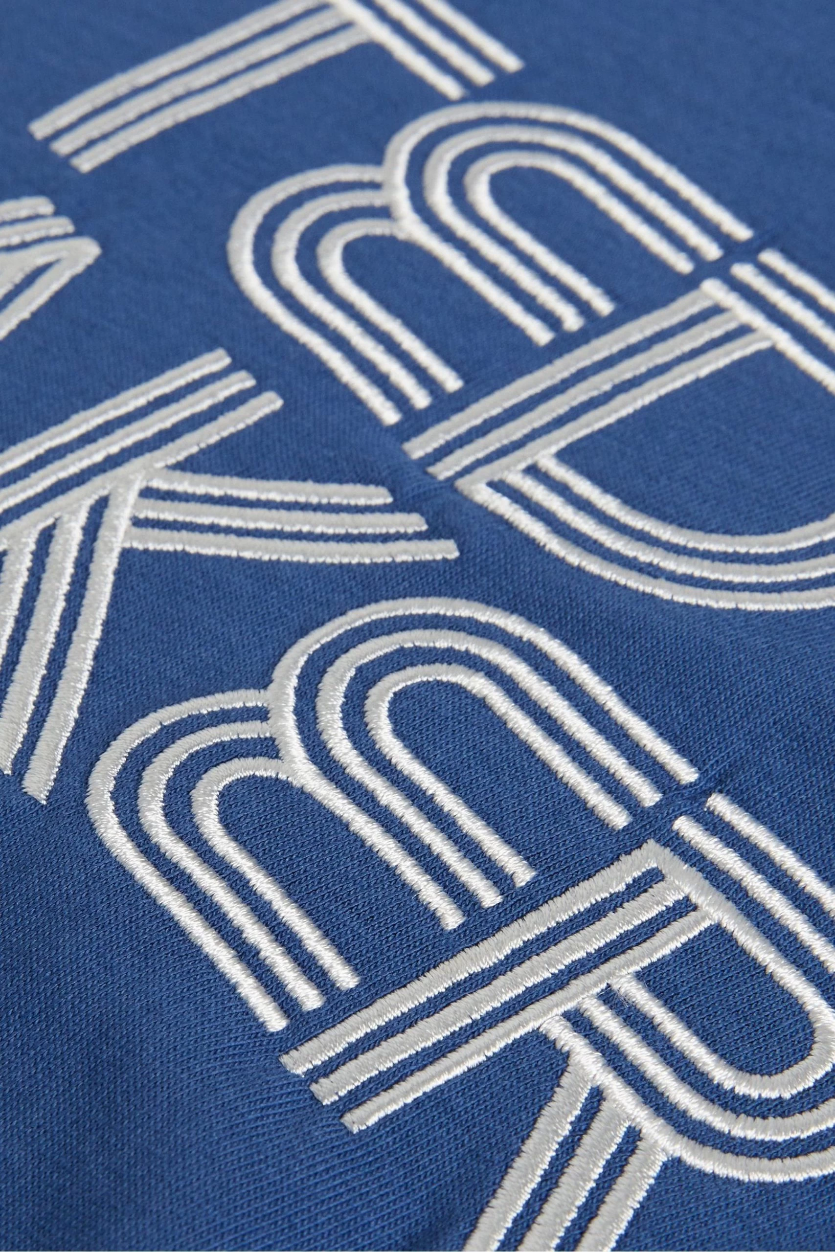 Ted Baker Blue Kenedy Short Sleeved Regular Fit Branded T-Shirt 7 Ted Baker Blue Kenedy Short Sleeved Regular Fit Branded T-Shirt - Image 5