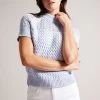 Ted Baker Blue Stena Baby Basket Stitch Tank 1 Ted Baker Blue Stena Baby Basket Stitch Tank -Ted Baker Shop 721087s
