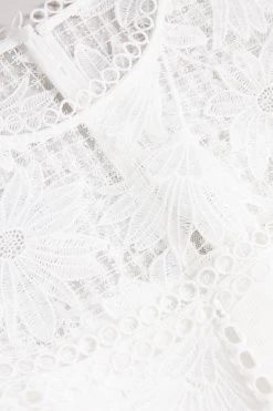 Ted Baker Lydiiha Fit And Flare Tiered Lace White Dress 14 Ted Baker Lydiiha Fit And Flare Tiered Lace White Dress -Ted Baker Shop 732321s6