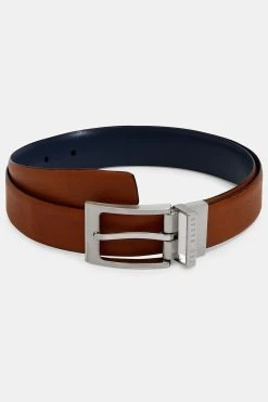 Ted Baker Brown Karmer Reversible Leather Belt