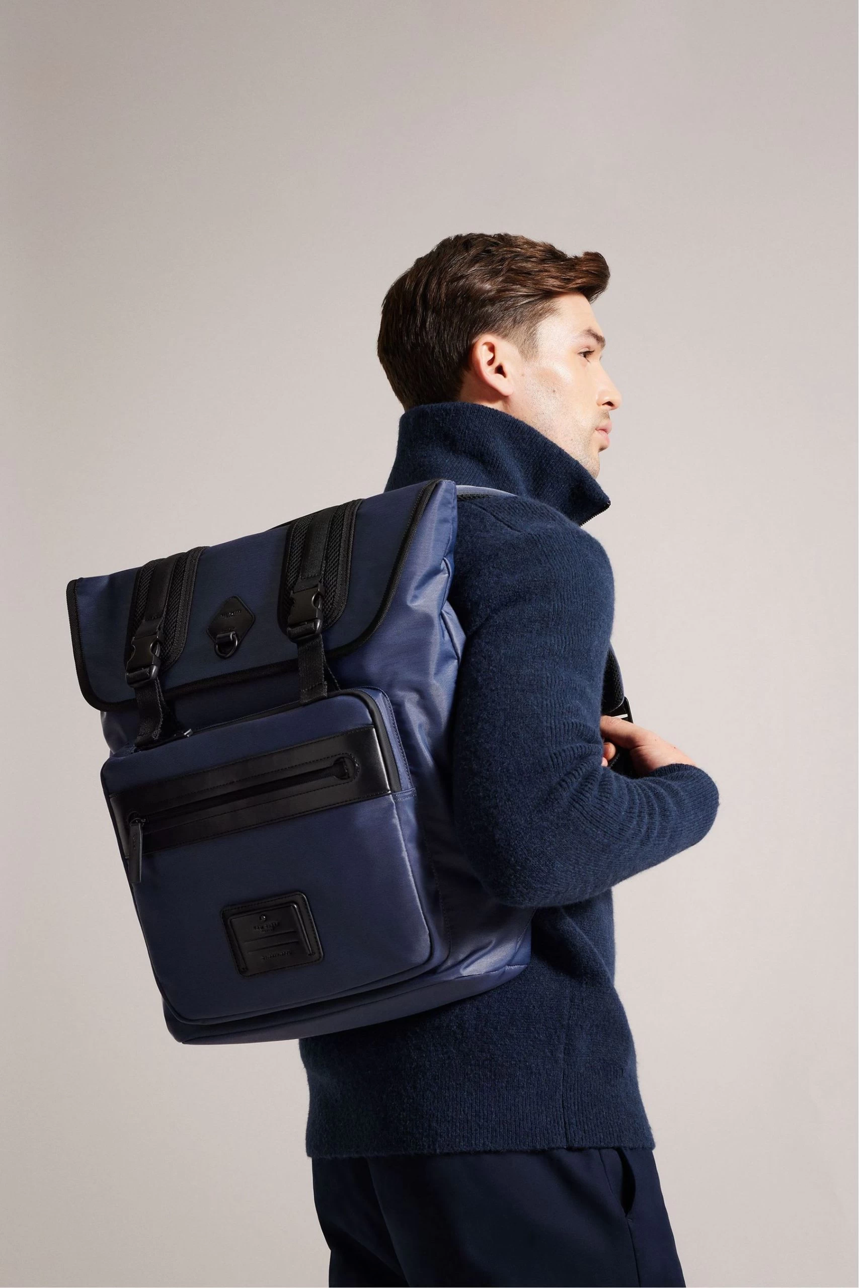 Ted Baker Navy Blue Komute Multifunctional Backpack 7 Ted Baker Navy Blue Komute Multifunctional Backpack - Image 5