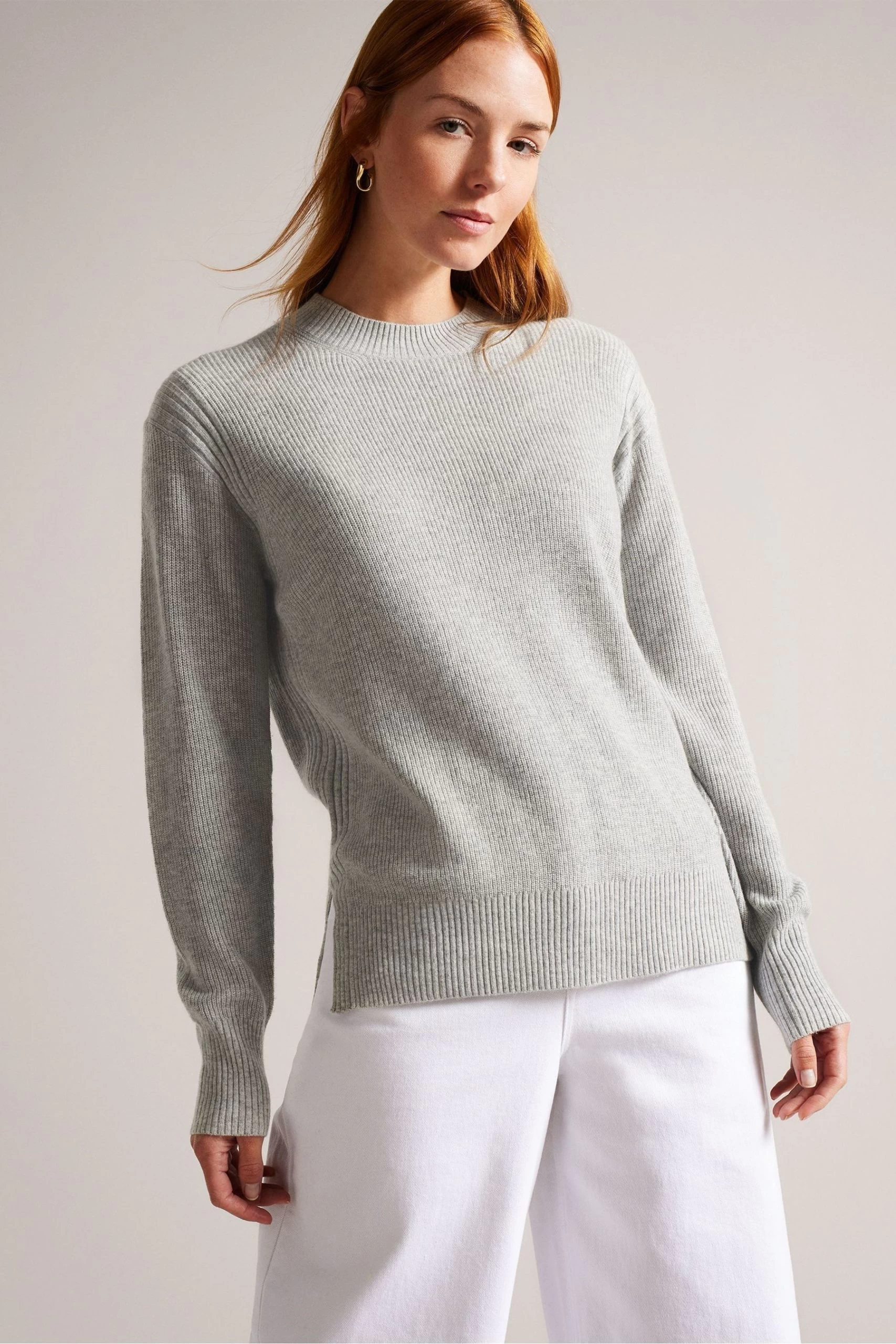 Ted Baker Rashell Cashmere Blend Crew Neck Sweater 3 Ted Baker Rashell Cashmere Blend Crew Neck Sweater