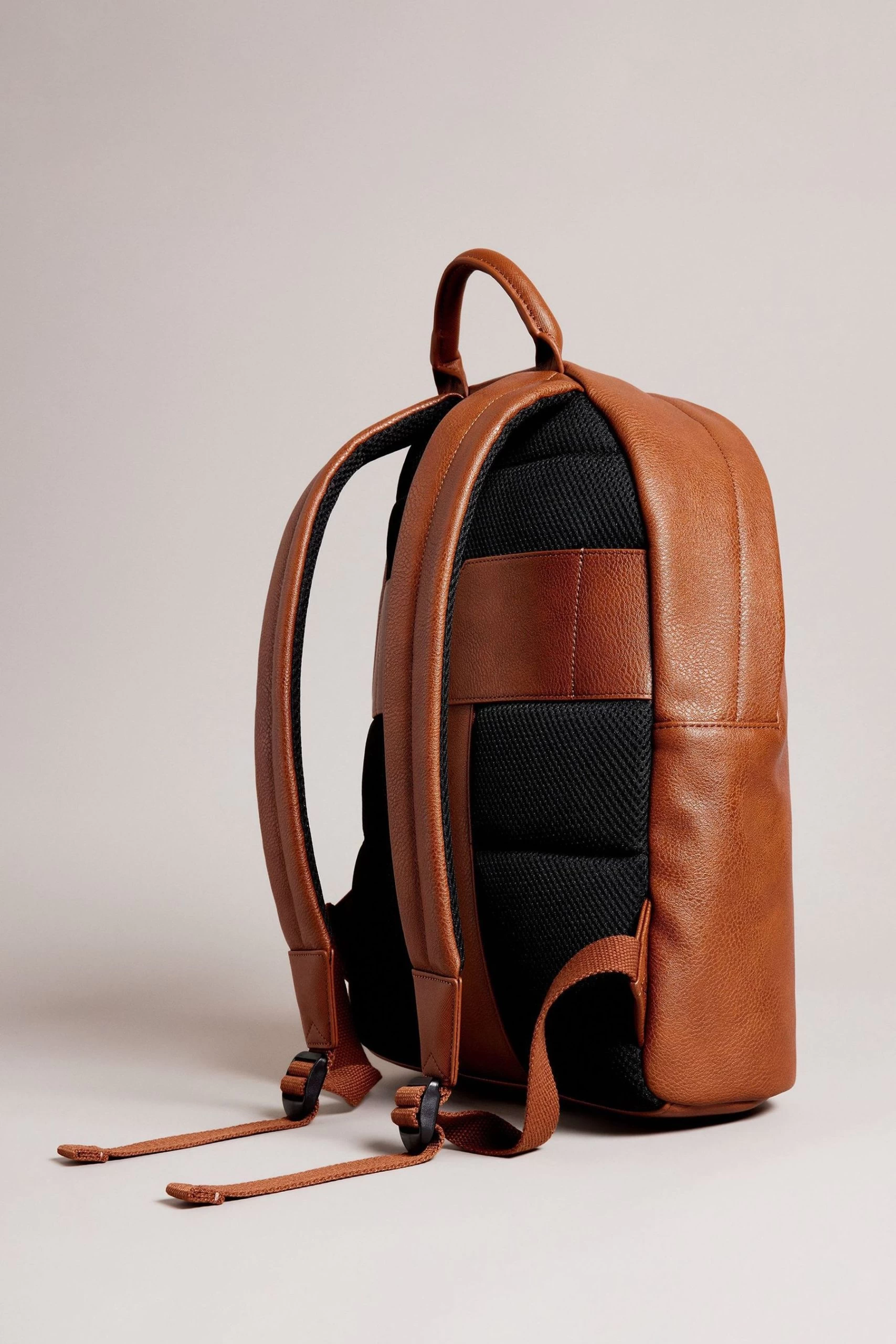 Ted Baker Esentle Tan Striped Pu Brown Backpack 4 Ted Baker Esentle Tan Striped Pu Brown Backpack - Image 2