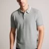 Ted Baker Mahana Light Grey Ss Regular T Stitched Polo Shirt 1 Ted Baker Mahana Light Grey Ss Regular T Stitched Polo Shirt -Ted Baker Shop 759170s