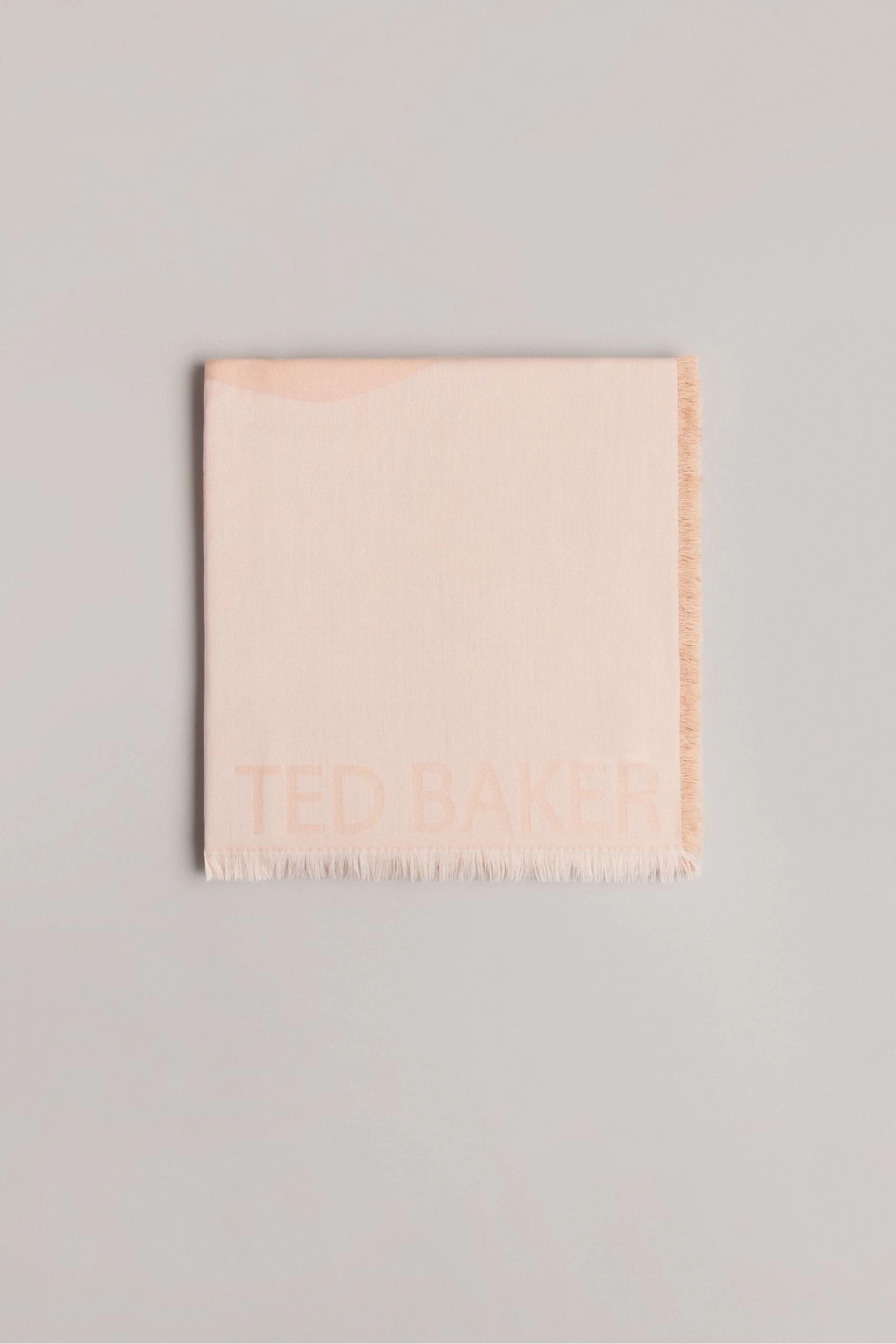 Ted Baker Kemila Magnolia Large Square Natural Scarf 3 Ted Baker Kemila Magnolia Large Square Natural Scarf