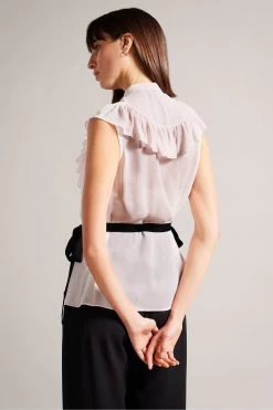 Ted Baker Evalie Nude Sleeveless Frilled Top 10 Ted Baker Evalie Nude Sleeveless Frilled Top -Ted Baker Shop 771398s2