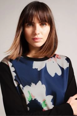 Ted Baker Blue Marola Woven Front Easy Fit Sweater 12 Ted Baker Blue Marola Woven Front Easy Fit Sweater -Ted Baker Shop 793764s4