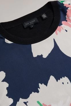 Ted Baker Blue Marola Woven Front Easy Fit Sweater 15 Ted Baker Blue Marola Woven Front Easy Fit Sweater -Ted Baker Shop 793764s7