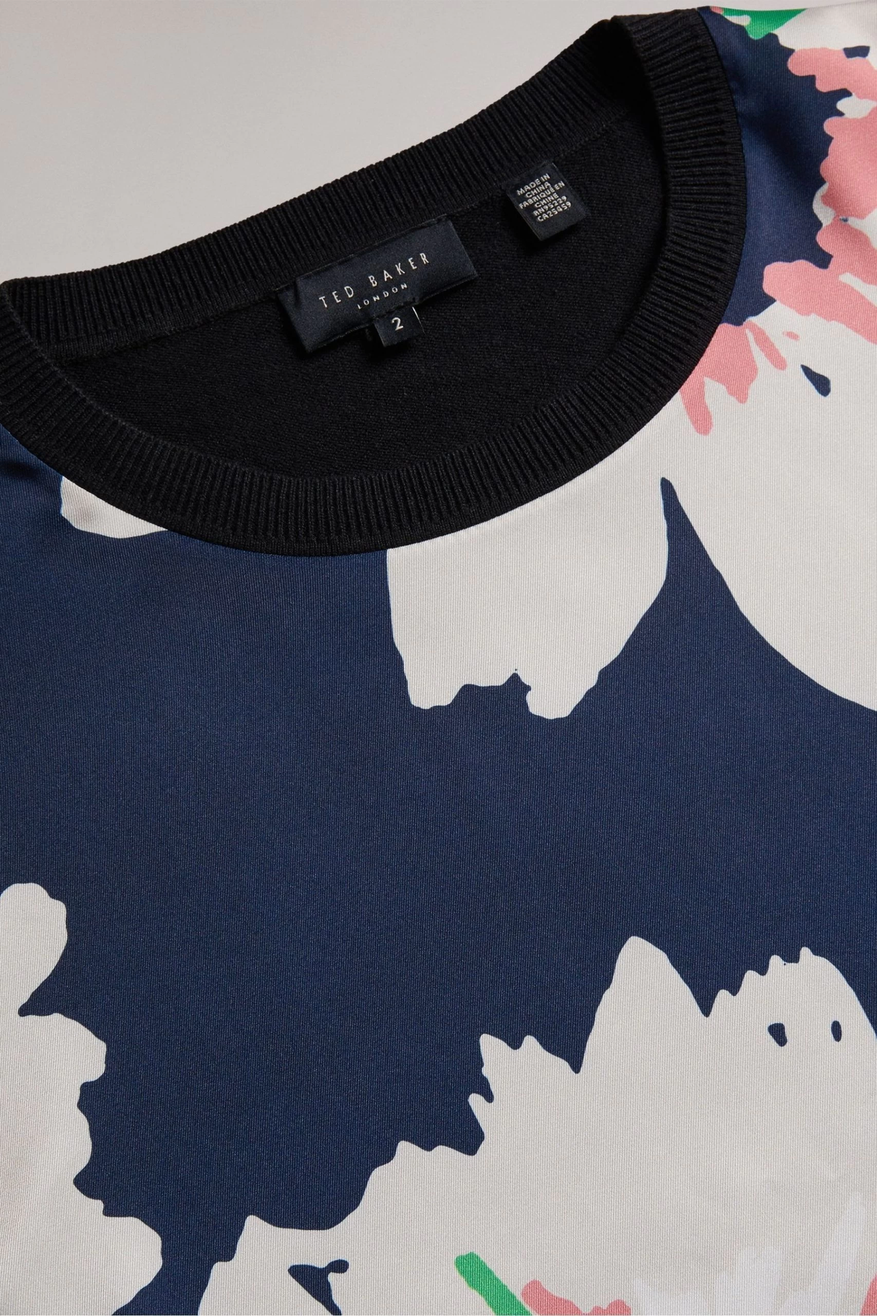 Ted Baker Blue Marola Woven Front Easy Fit Sweater 9 Ted Baker Blue Marola Woven Front Easy Fit Sweater - Image 7