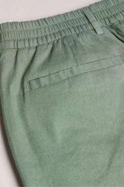 Ted Baker Green Kimmel Linen Blend Half Elasticated Trousers -Ted Baker Shop 795020s4