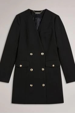 Ted Baker Calihad Double Breasted V-Neck Black Tuxedo Dress 11 Ted Baker Calihad Double Breasted V-Neck Black Tuxedo Dress -Ted Baker Shop 795312s4