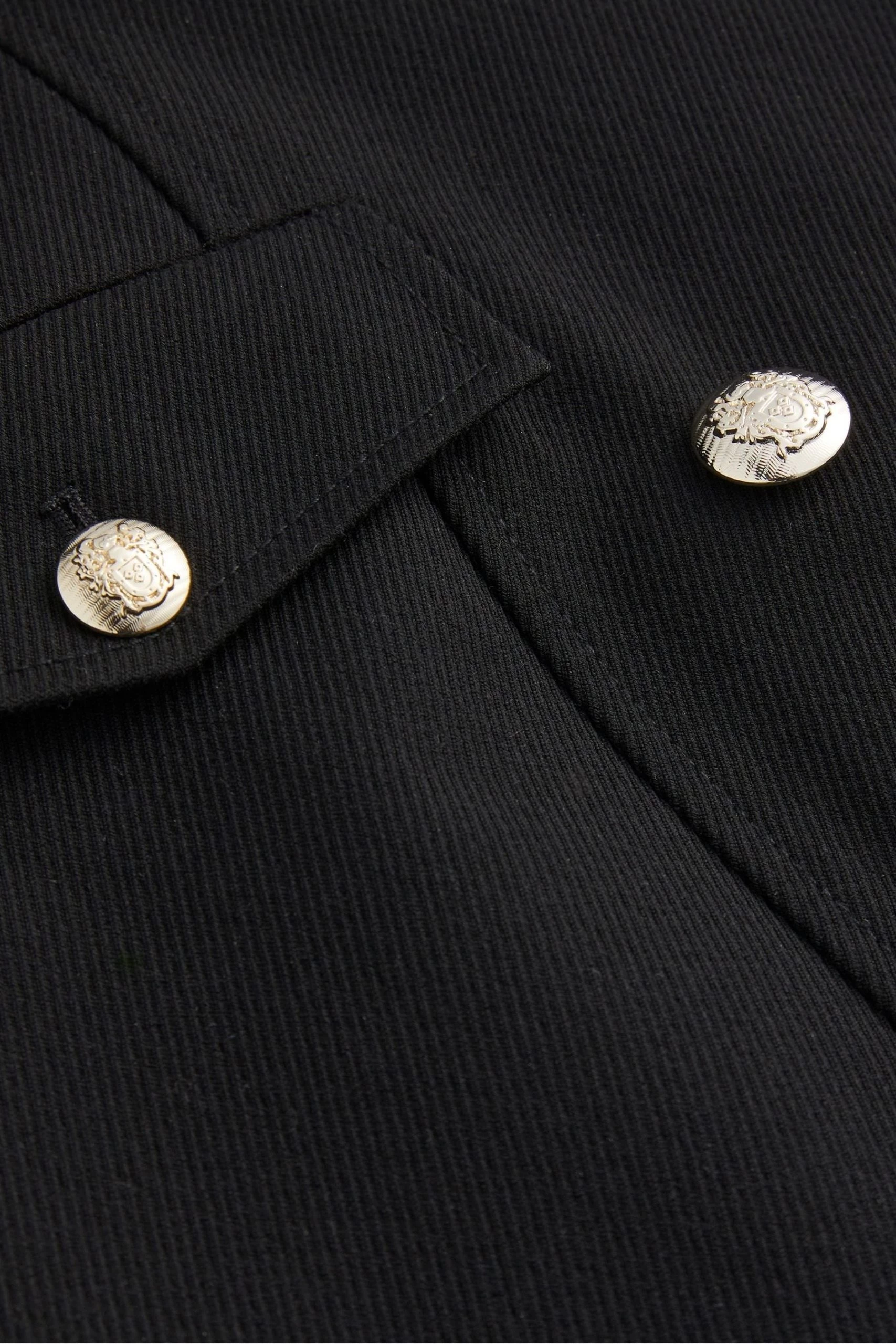 Ted Baker Calihad Double Breasted V-Neck Black Tuxedo Dress 7 Ted Baker Calihad Double Breasted V-Neck Black Tuxedo Dress - Image 5