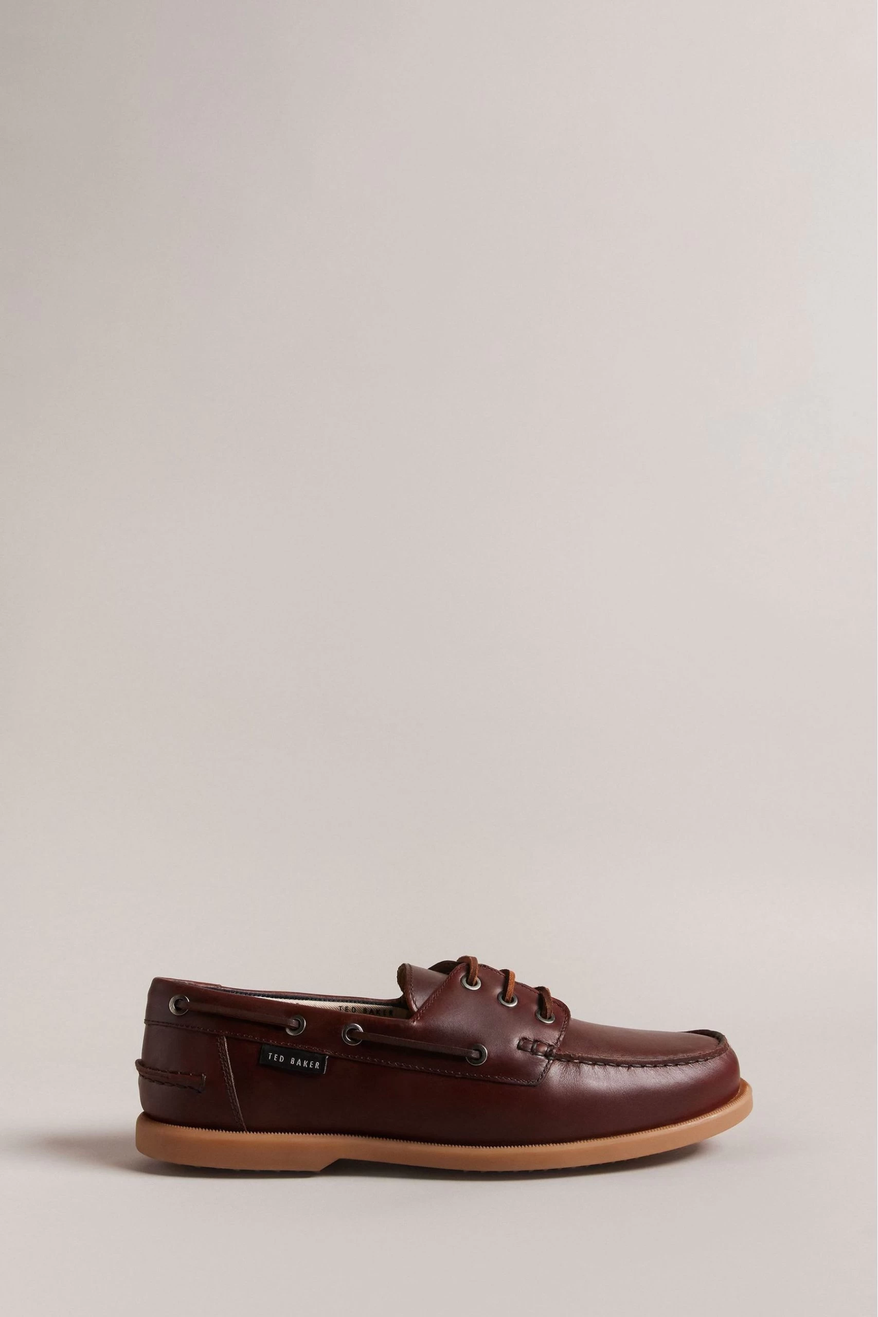 Ted Baker Kenricw Brown Waxy Leather Clashort Sleevedic Boat Shoes 3 Ted Baker Kenricw Brown Waxy Leather Clashort Sleevedic Boat Shoes