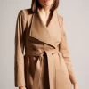 Ted Baker Rosiaas Brown Hip Length Wrap Trench Coat 2 Ted Baker Rosiaas Brown Hip Length Wrap Trench Coat -Ted Baker Shop 803060s