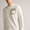 Ted Baker Escana White Long Sleeved Regular Sweatshirt -Ted Baker Shop 803804s